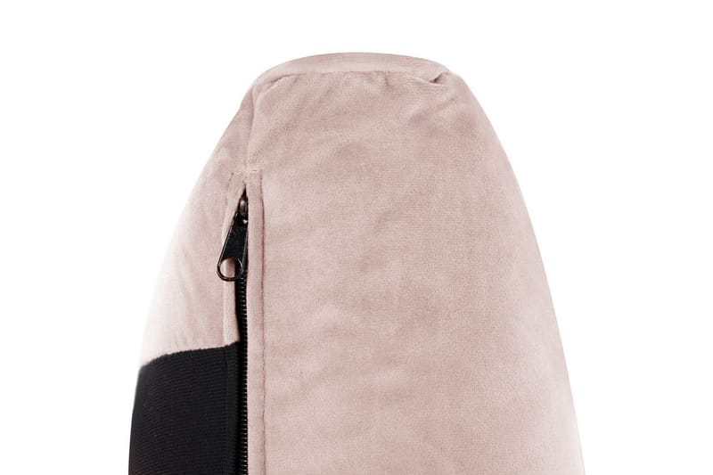 Säng med lamellram Melle - Rosa, Svart/Sammet, 180x200 cm - Möbler - Säng - Sängram & sängstomme