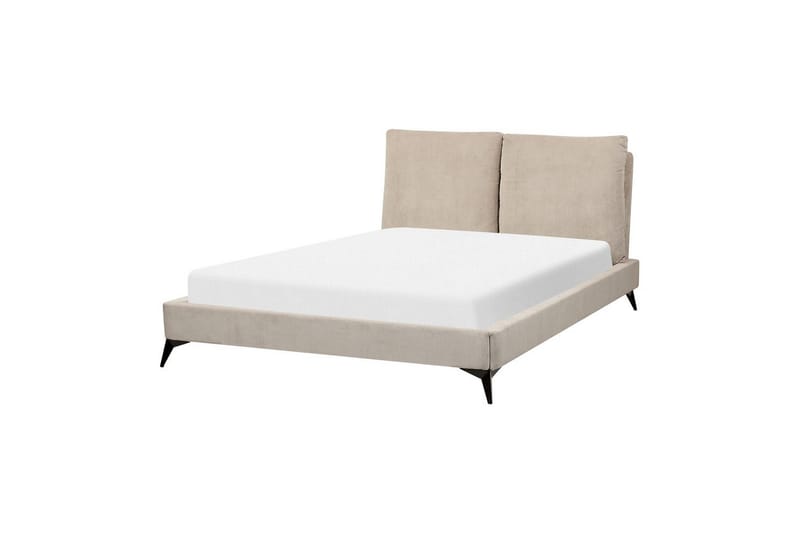 Säng med lamellram Melle - Taupe/Manchestertyg, 140x200 cm - Möbler - Säng - Sängram & sängstomme