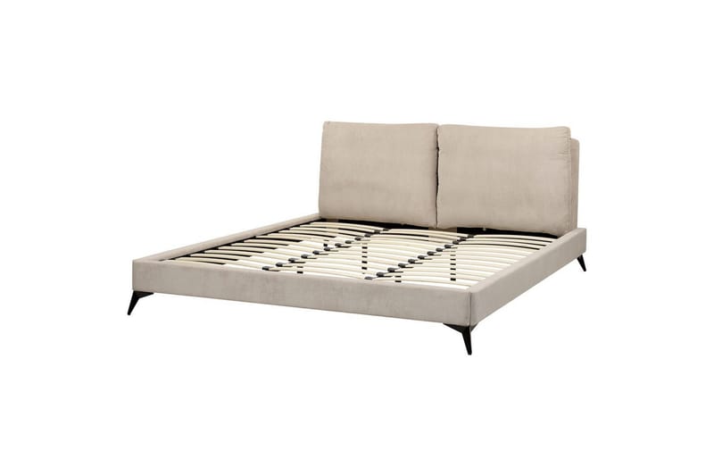 Säng med lamellram Melle - Taupe/Manchestertyg, 180x200 cm - Möbler - Säng - Sängram & sängstomme