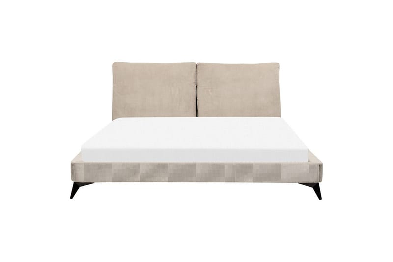 Säng med lamellram Melle - Taupe/Manchestertyg, 180x200 cm - Möbler - Säng - Sängram & sängstomme