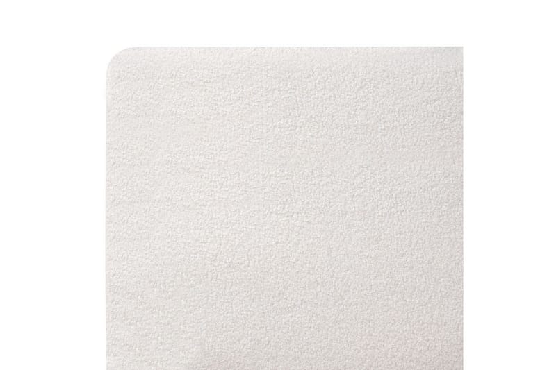 Säng med lamellram Melle - Vit, Svart/Bouclé, 140x200 cm - Möbler - Säng - Sängram & sängstomme