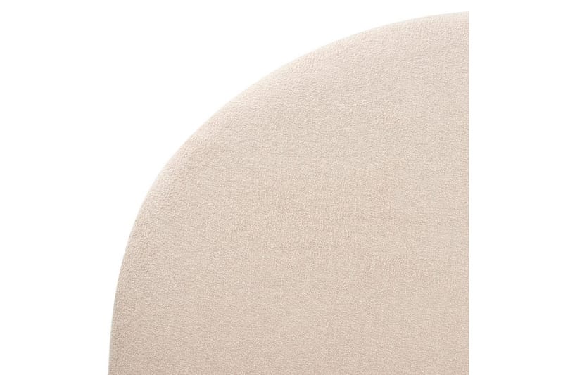 Säng med lamellram Millay - Beige, ljust trä, svart/Bouclé, 140x200 cm - Möbler - Säng - Sängram & sängstomme