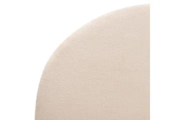 Säng med lamellram Millay - Beige, ljust trä, svart/Bouclé, 180x200 cm - Möbler - Säng - Sängram & sängstomme