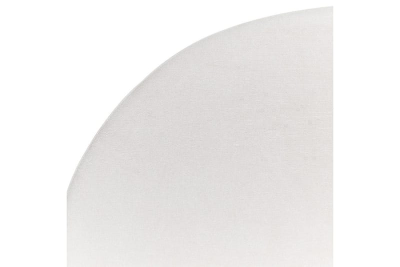 Säng med lamellram Millay - Vit, ljust trä, svart/Polyester, 140x200 cm - Möbler - Säng - Sängram & sängstomme