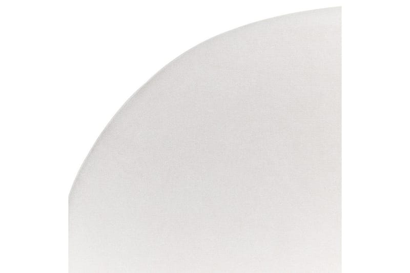 Säng med lamellram Millay - Vit, ljust trä, svart/Polyester, 180x200 cm - Möbler - Säng - Sängram & sängstomme