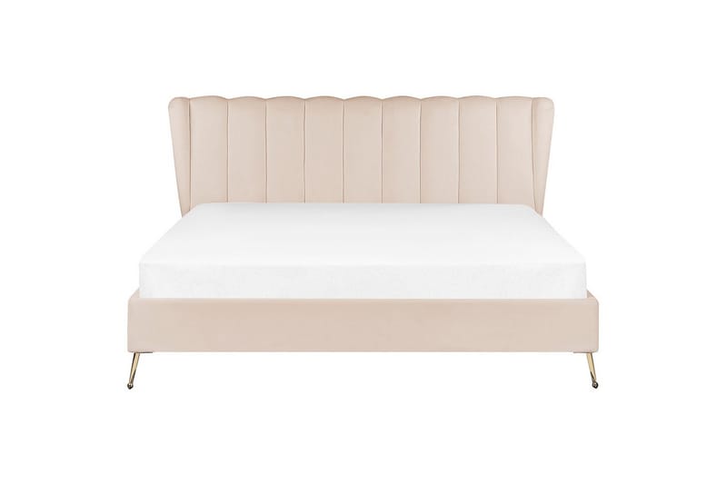 Säng med lamellram Miribel - Beige, guld, 180x200 cm - Möbler - Säng - Sängram & sängstomme