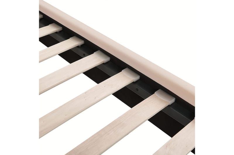 Säng med lamellram Miribel - Beige, guld, 180x200 cm - Möbler - Säng - Sängram & sängstomme