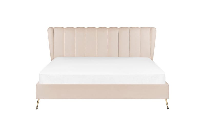 Säng med lamellram Miribel - Beige, guld, 180x200 cm - Möbler - Säng - Sängram & sängstomme