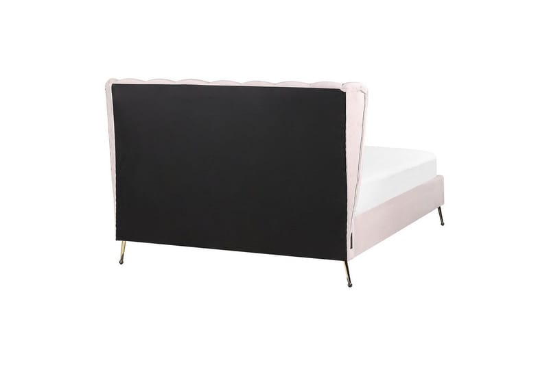 Säng med lamellram Miribel - Rosa, guld, 140x200 cm - Möbler - Säng - Sängram & sängstomme