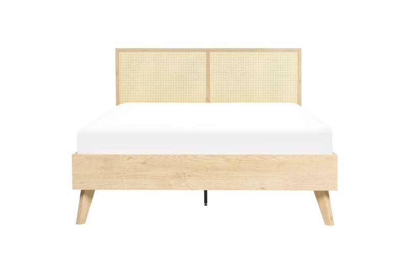 Säng med lamellram Monpazier - Ljus trä, 140x200 cm - Möbler - Säng - Sängram & sängstomme
