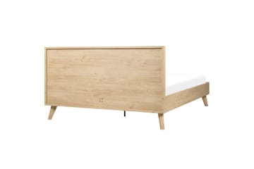 Säng med lamellram Monpazier - Ljus trä, 160x200 cm - Möbler - Säng - Sängram & sängstomme