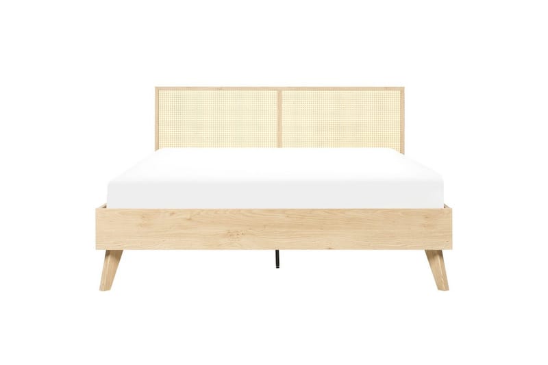 Säng med lamellram Monpazier - Ljus trä, 160x200 cm - Möbler - Säng - Sängram & sängstomme