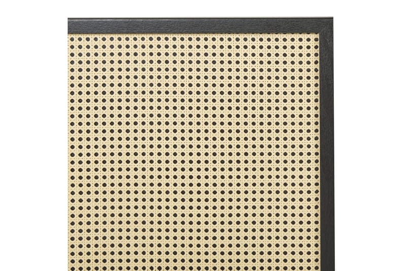 Säng med lamellram Monpazier - Svart, ljust trä, 140x200 cm - Möbler - Säng - Sängram & sängstomme