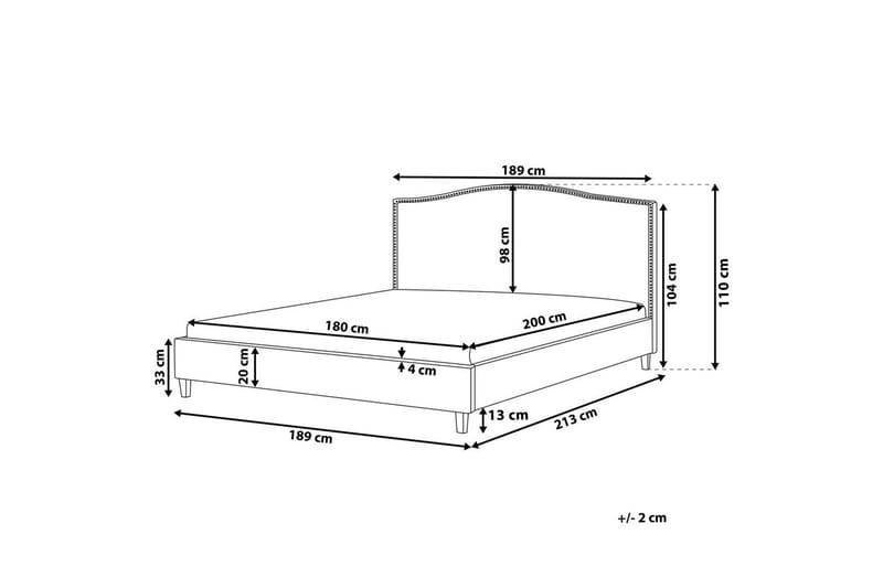 Säng med lamellram Montpellier - Möbler - Säng - Sängram & sängstomme