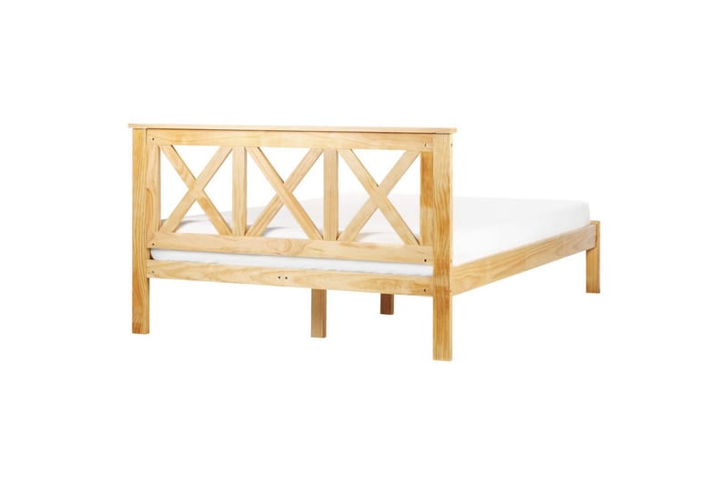 Säng med lamellram Tannay - Ljus trä, 140x200 cm - Möbler - Säng - Sängram & sängstomme