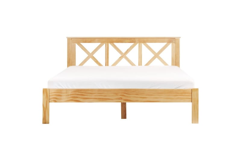 Säng med lamellram Tannay - Ljus trä, 160x200 cm - Möbler - Säng - Sängram & sängstomme