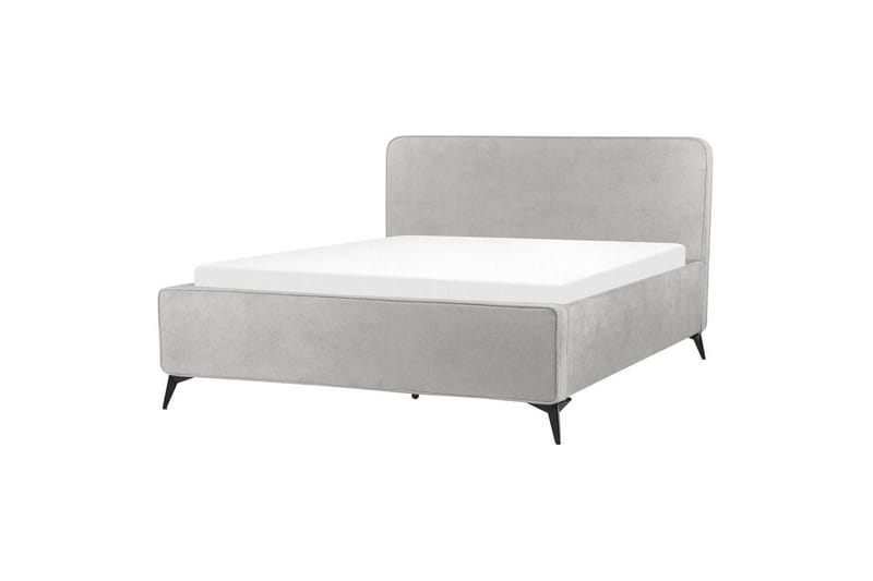 Säng med lamellram Valognes, Grå, svart, 160x200 cm