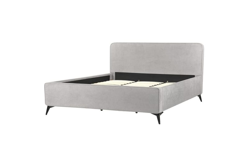 Säng med lamellram Valognes - Grå, svart, 180x200 cm - Möbler - Säng - Sängram & sängstomme