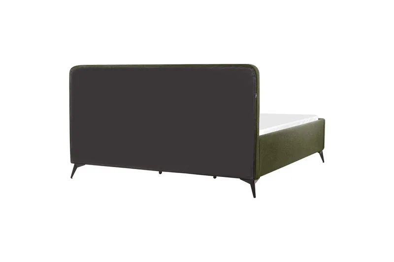 Säng med lamellram Valognes - Grön, Svart, 180x200 cm - Möbler - Säng - Sängram & sängstomme