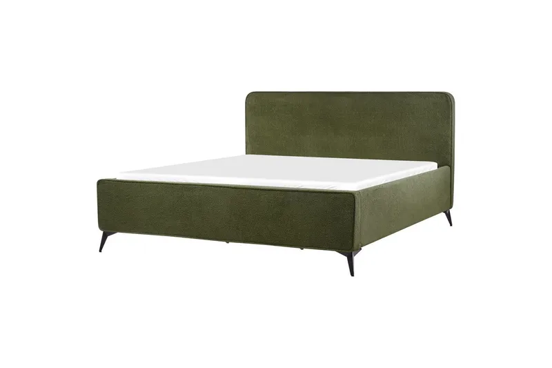 Säng med lamellram Valognes - Grön, Svart, 180x200 cm - Möbler - Säng - Sängram & sängstomme