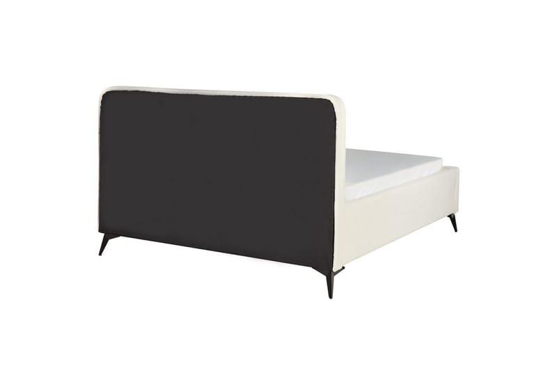Säng med lamellram Valognes - Krämvit, Svart, 160x200 cm - Möbler - Säng - Sängram & sängstomme
