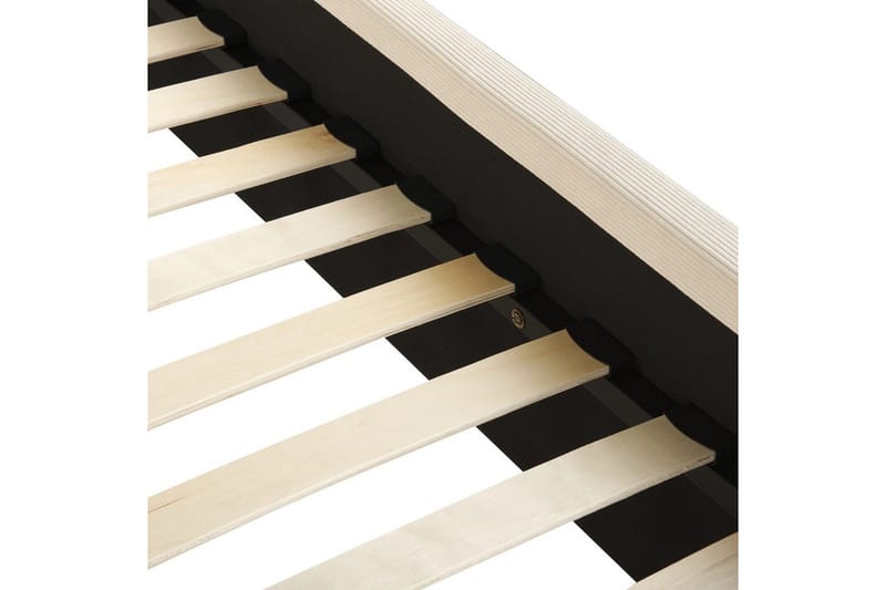 Säng med lamellram Valognes - Ljusbeige, svart, 160x200 cm - Möbler - Säng - Sängram & sängstomme