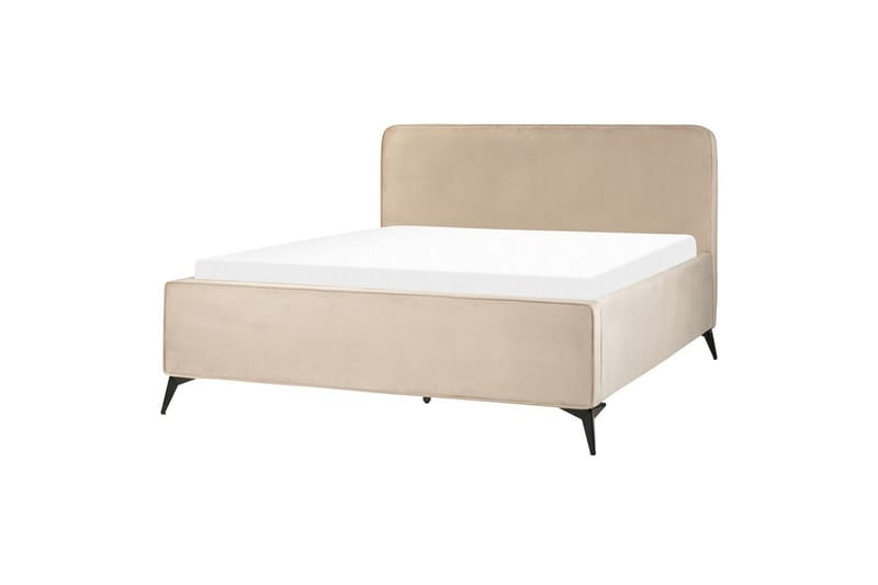 Säng med lamellram Valognes, Taupe, svart, 160x200 cm