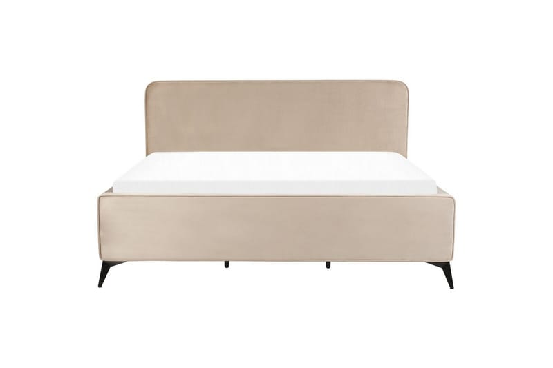 Säng med lamellram Valognes - Taupe, svart, 180x200 cm - Möbler - Säng - Sängram & sängstomme