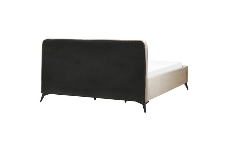 Säng med lamellram Valognes - Taupe, svart, 180x200 cm - Möbler - Säng - Sängram & sängstomme