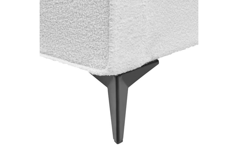 Säng med lamellram Valognes - Vit, Svart, 160x200 cm - Möbler - Säng - Sängram & sängstomme