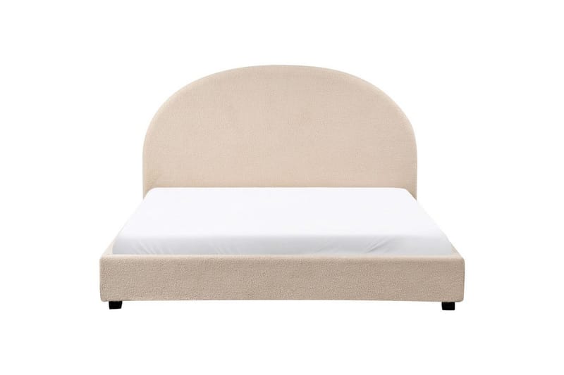 Säng med lamellram Vaucluse - Beige/Bouclé, 160x200 cm - Möbler - Säng - Sängram & sängstomme