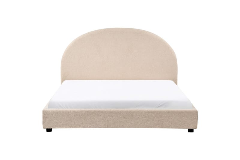 Säng med lamellram Vaucluse - Beige/Bouclé, 160x200 cm - Möbler - Säng - Sängram & sängstomme