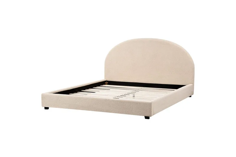Säng med lamellram Vaucluse - Beige/Bouclé, 180x200 cm - Möbler - Säng - Sängram & sängstomme