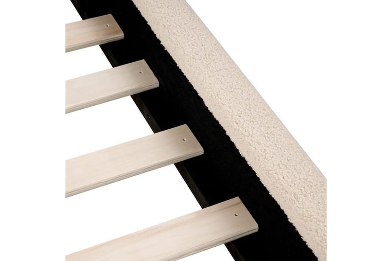 Säng med lamellram Vaucluse - Beige/Bouclé, 180x200 cm - M öbler - Säng - Sängram & sängstomme