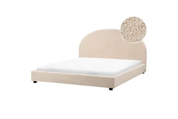 Säng med lamellram Vaucluse - Beige/Bouclé, 180x200 cm - Möbler - Säng - Sängram & sängstomme