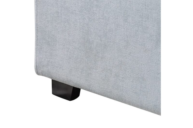 Säng med lamellram Vaucluse - Ljusblå/Polyester, 140x200 cm - Möbler - Säng - Sängram & sängstomme