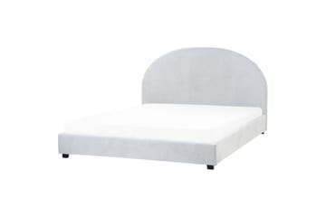 Säng med lamellram Vaucluse - Ljusblå/Polyester, 160x200 cm - Möbler - Säng - Sängram & sängstomme
