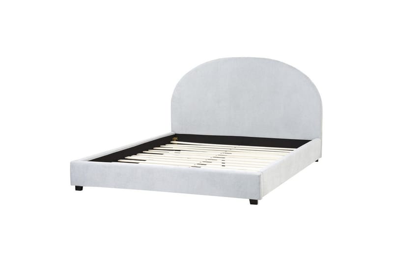 Säng med lamellram Vaucluse - Ljusblå/Polyester, 160x200 cm - Möbler - Säng - Sängram & sängstomme