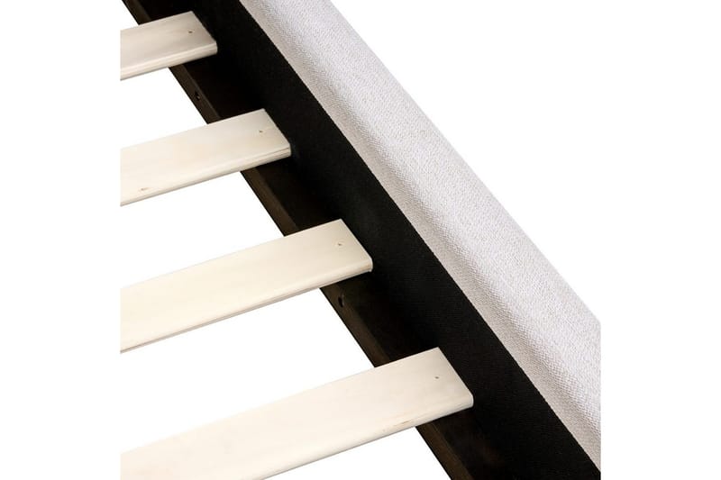 Säng med lamellram Vaucluse - Vit/Polyester, 160x200 cm - Möbler - Säng - Sängram & sängstomme