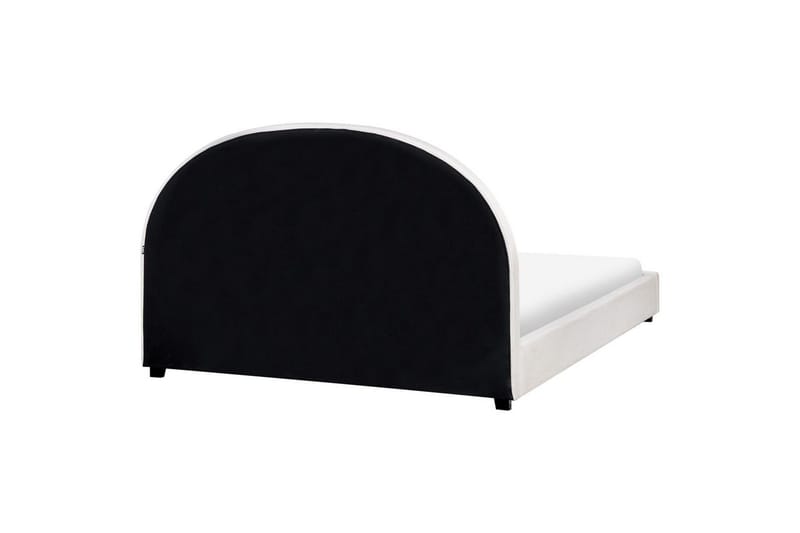 Säng med lamellram Vaucluse - Vit/Polyester, 160x200 cm - Möbler - Säng - Sängram & sängstomme