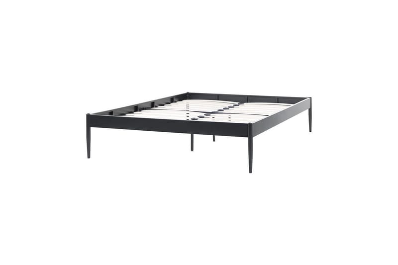 Säng med lamellram Vaurs - Svart, 140x200 cm - Möbler - Säng - Sängram & sängstomme