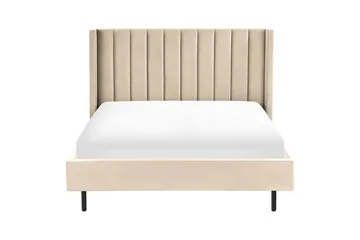 Säng med lamellram Villette - Beige, svart, 140x200 cm - Möbler - Säng - Sängram & sängstomme