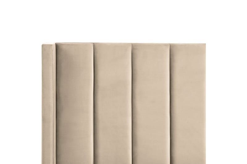 Säng med lamellram Villette - Beige, svart, 140x200 cm - Möbler - Säng - Sängram & sängstomme