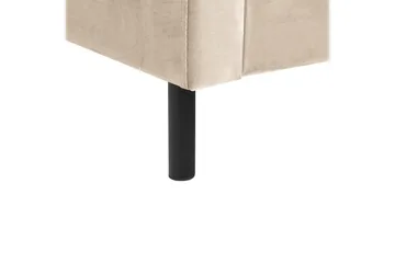 Säng med lamellram Villette - Beige, svart, 140x200 cm - Möbler - Säng - Sängram & sängstomme