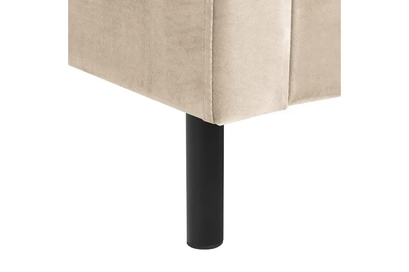 Säng med lamellram Villette - Beige, svart, 160x200 cm - Möbler - Säng - Sängram & sängstomme