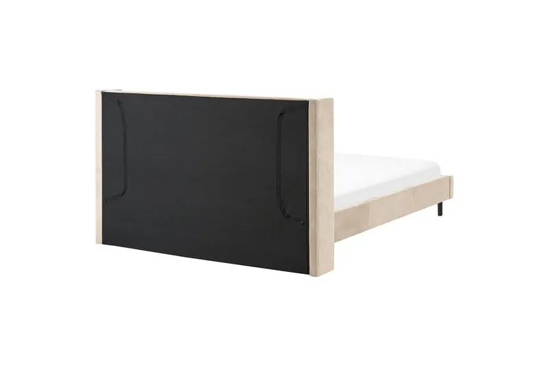 Säng med lamellram Villette - Beige, svart, 180x200 cm - Möbler - Säng - Sängram & sängstomme