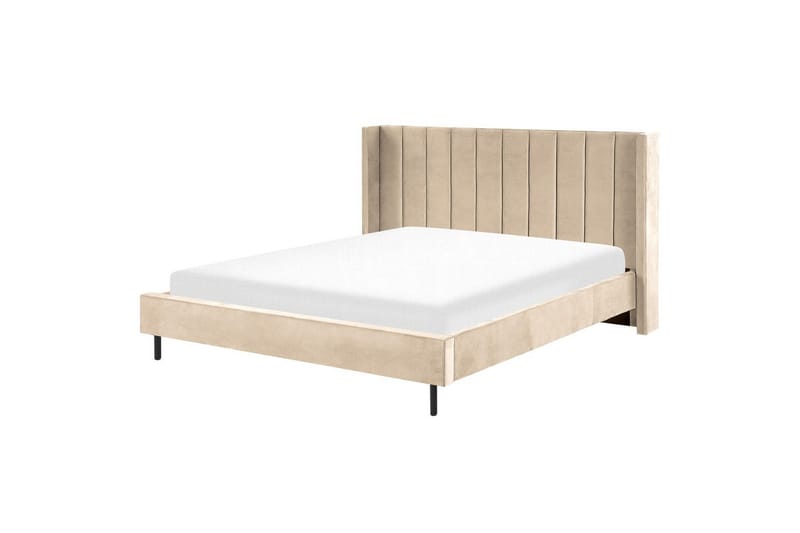Säng med lamellram Villette - Beige, svart, 180x200 cm - Möbler - Säng - Sängram & sängstomme