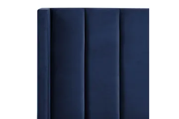 Säng med lamellram Villette - Blå, Svart, 160x200 cm - Möbler - Säng - Sängram & sängstomme