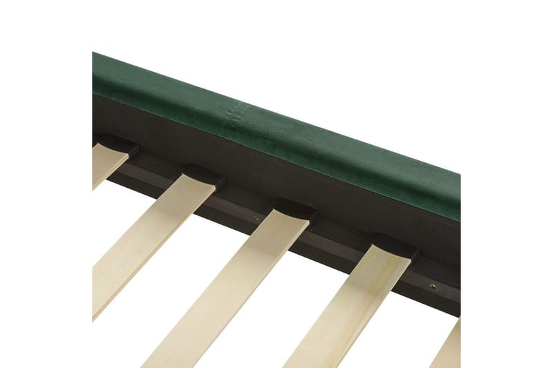 Säng med lamellram Villette - Grön, Svart, 140x200 cm - Möbler - Säng - Sängram & sängstomme