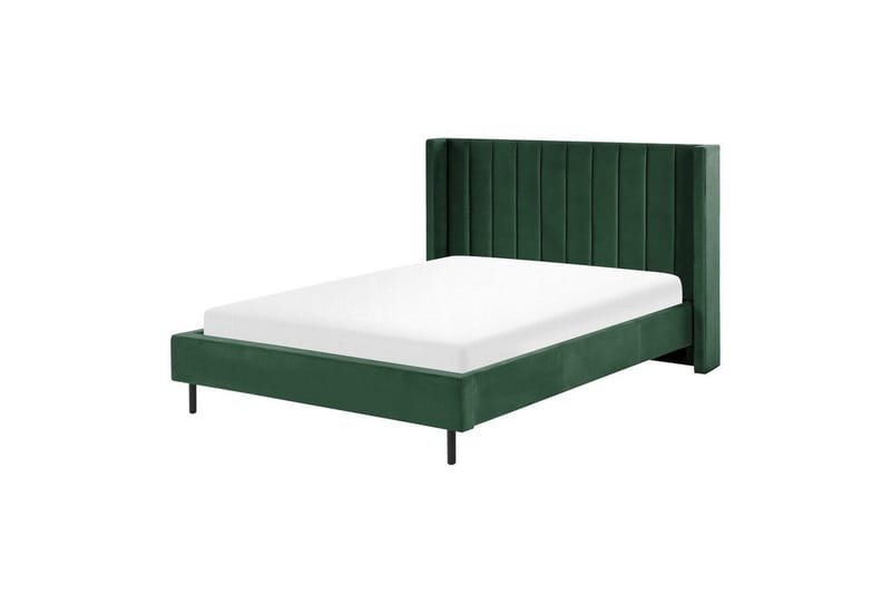 Säng med lamellram Villette - Grön, Svart, 140x200 cm - Möbler - Säng - Sängram & sängstomme